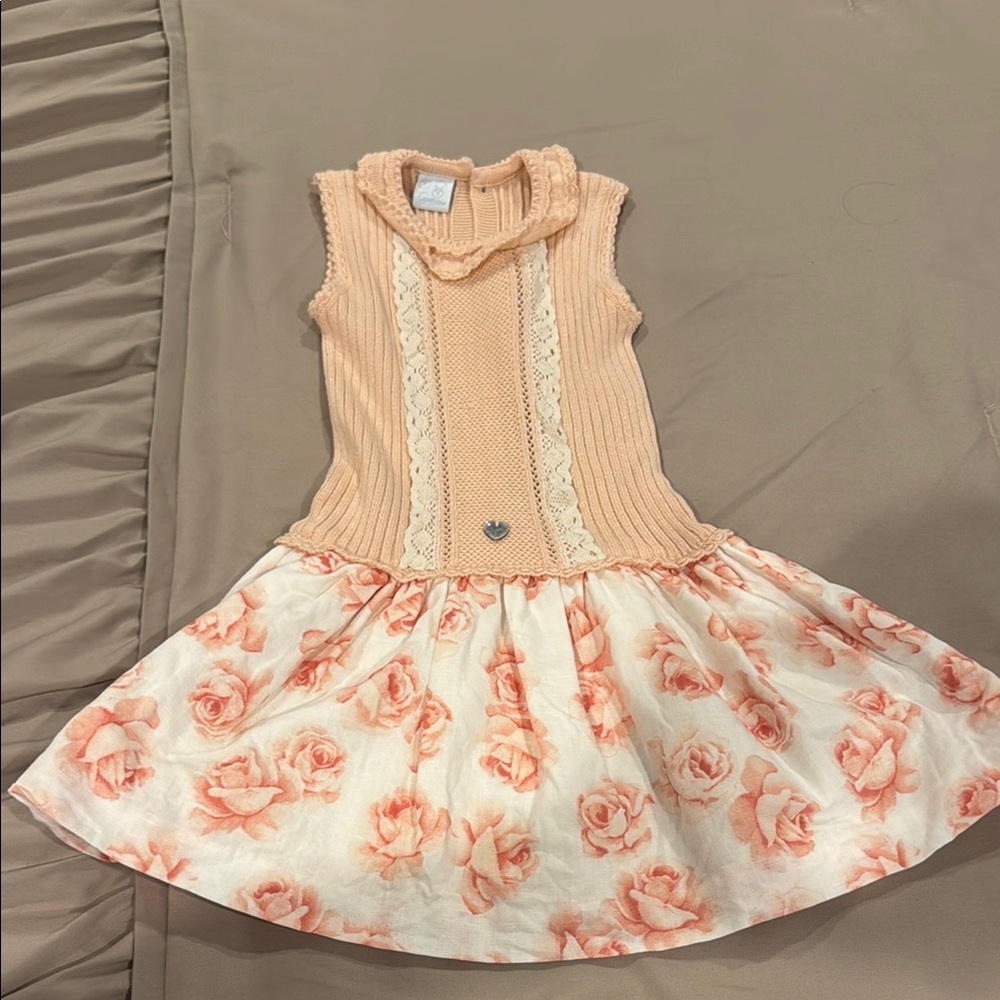 Orange Tan Sleeveless Cowl Neck Sundress